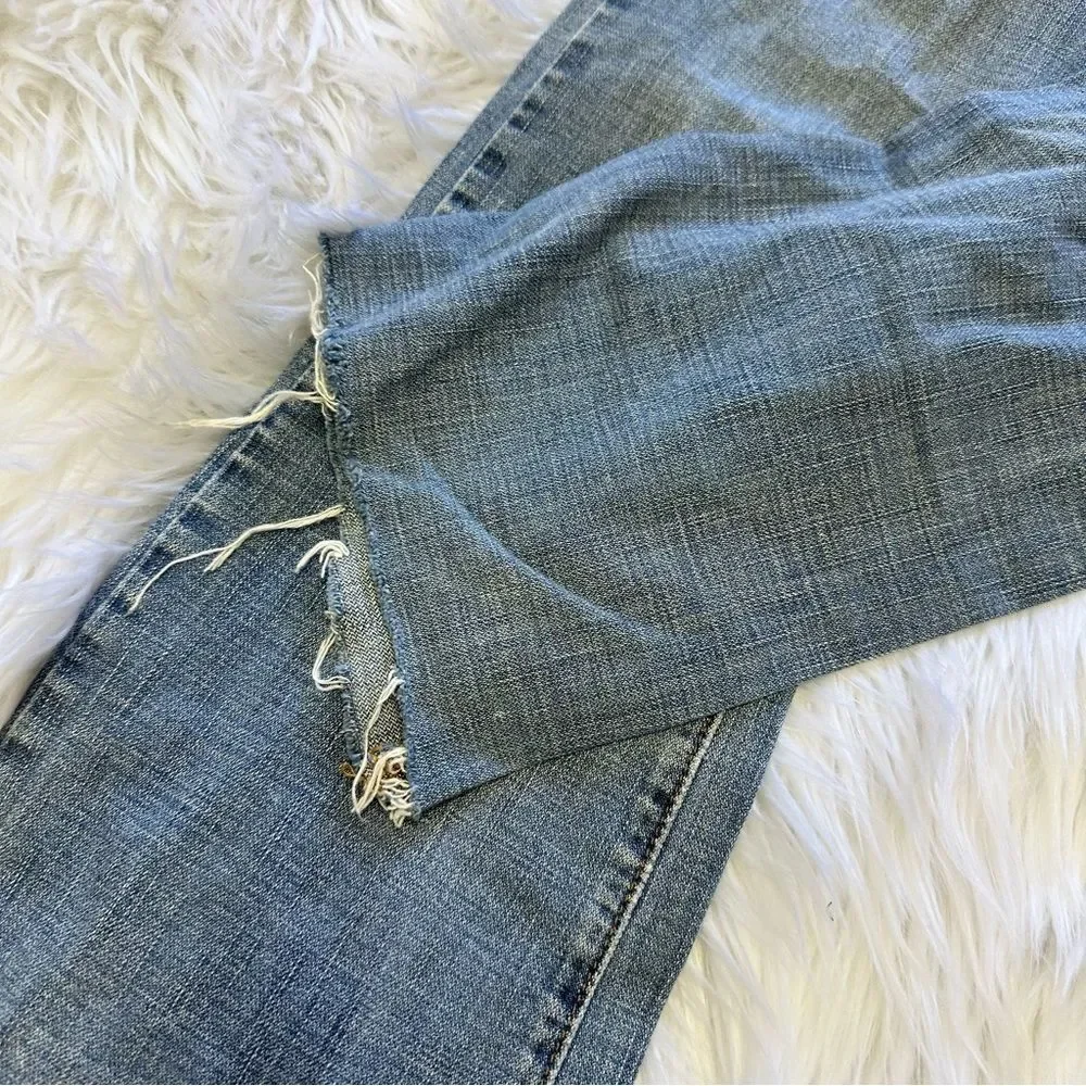 Lucky Brand Maui Meggie Jean Med Wash Women's Size 2/26 Raw Hem - Picture 4 of 14